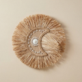 Raffia Moon Wanddecoratie